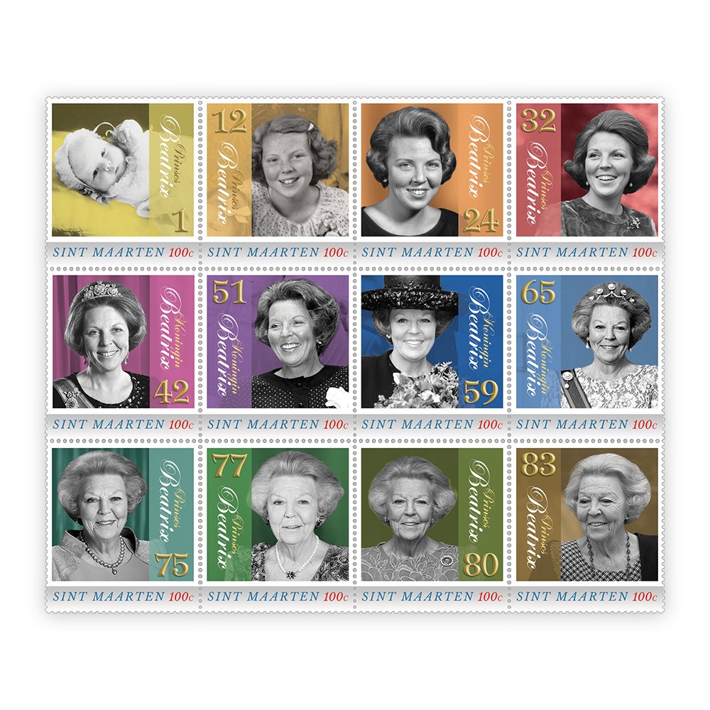 Het "Prinses Beatrix” Postzegelvel - Edel Collecties