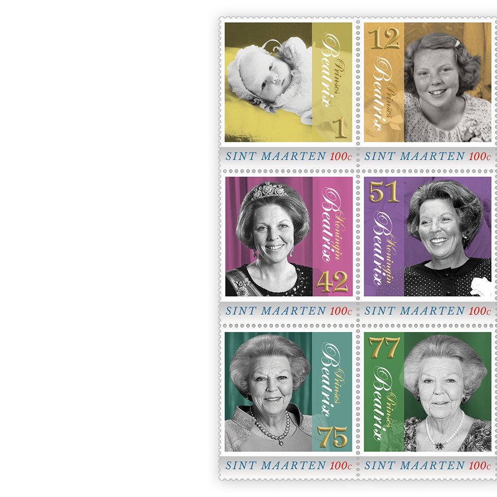 Het "Prinses Beatrix” Postzegelvel - Edel Collecties