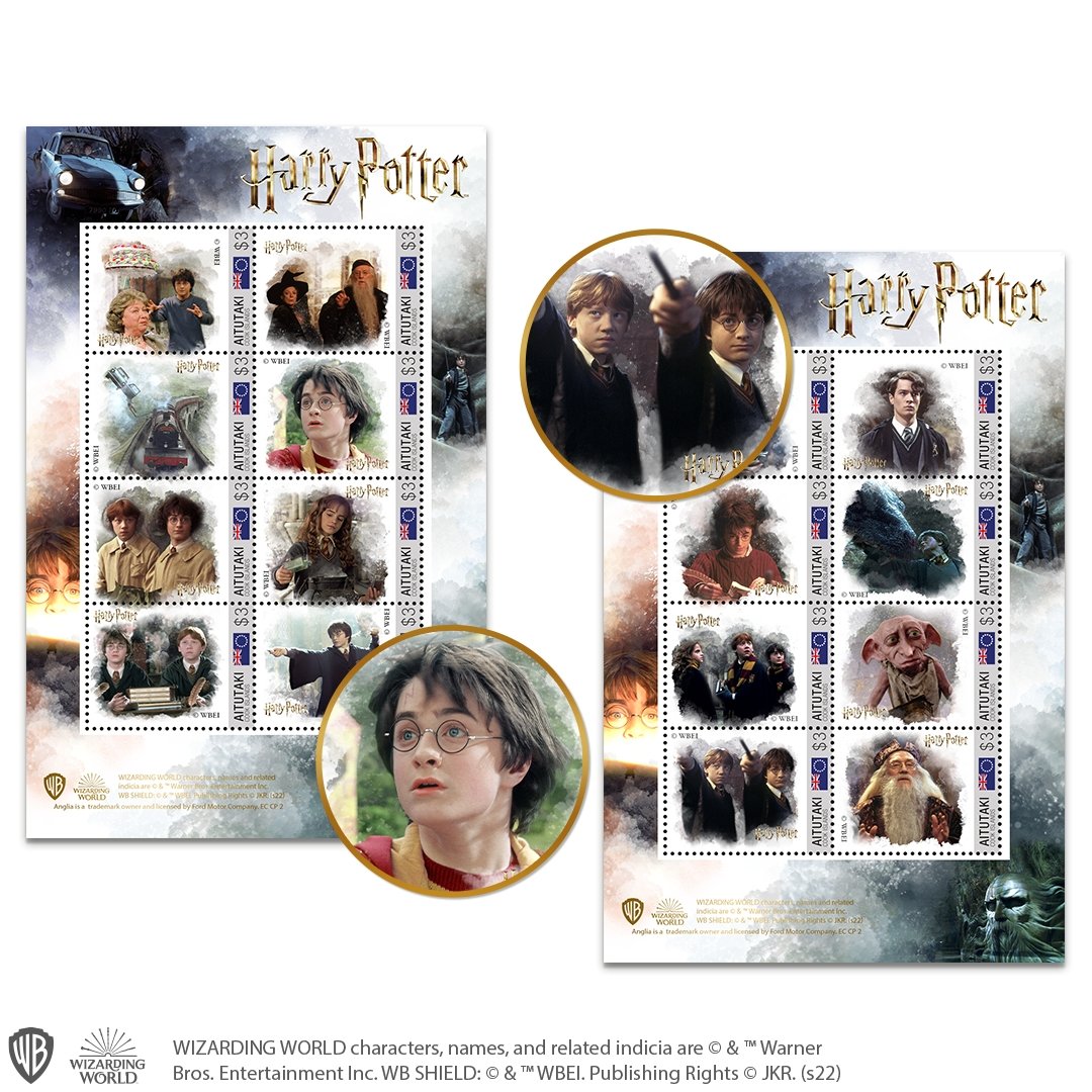 The Complete Official Harry Potter Postage Stamp Collectors Pack “Harry Potter and the Chamber of Secrets” - Edel Collecties