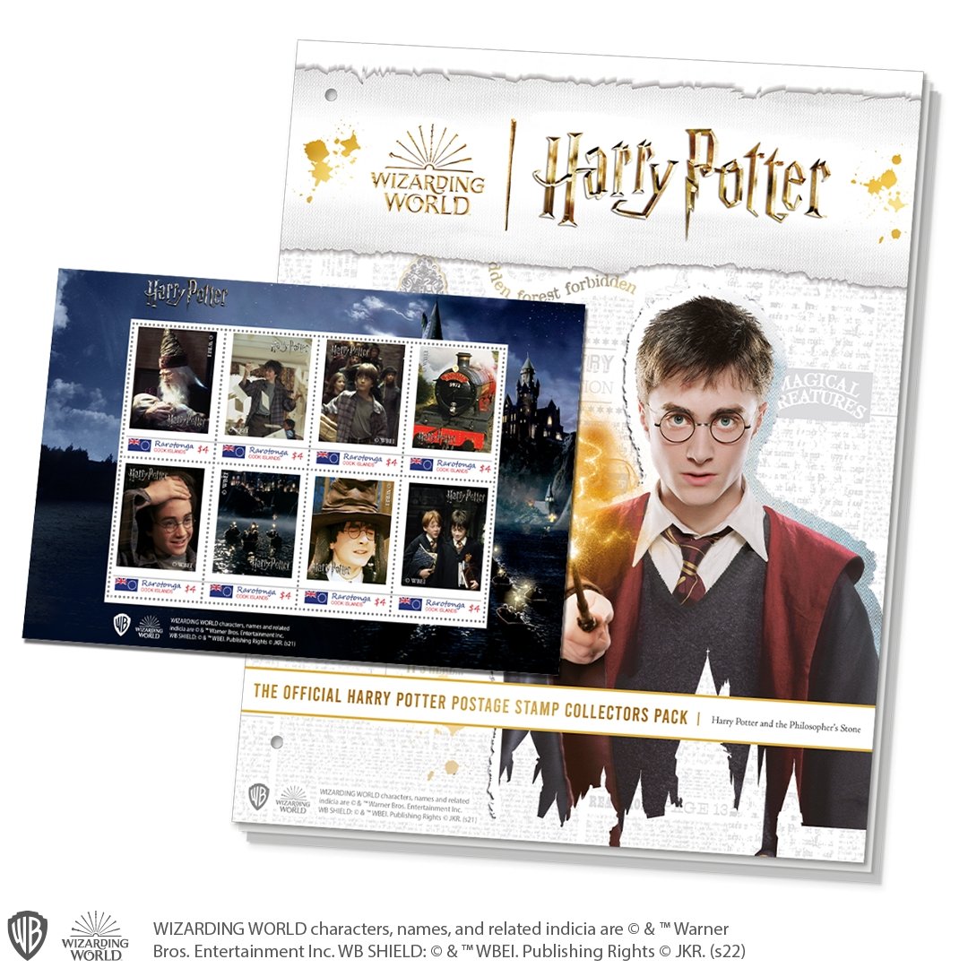 The Complete Official Harry Potter Postage Stamp Collectors Pack “Harry Potter and the Philosopher's Stone" - Edel Collecties