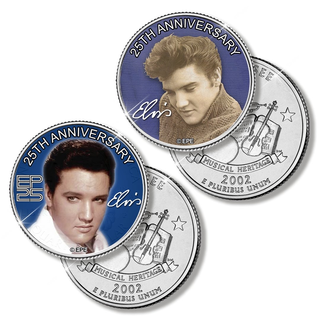 The Official Elvis Presley USA Tennessee Quarter Dollar set 2022 - Edel Collecties