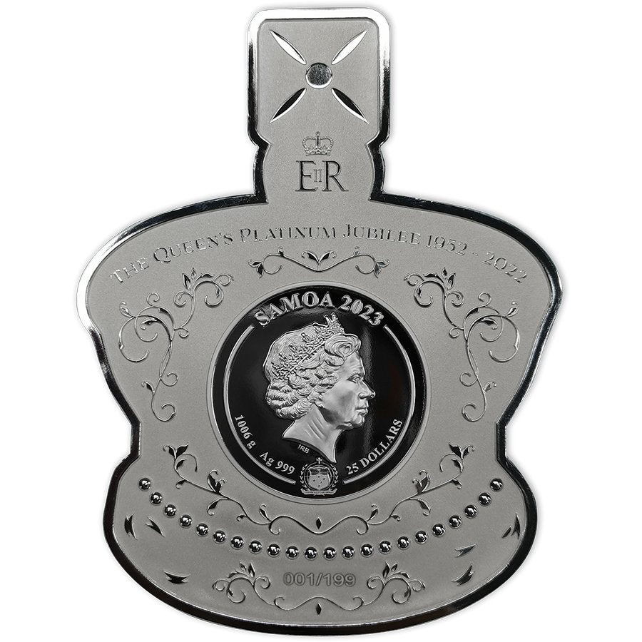 “The Official Queen Elizabeth II Imperial State Crown 1KG Silver Coin” - Edel Collecties